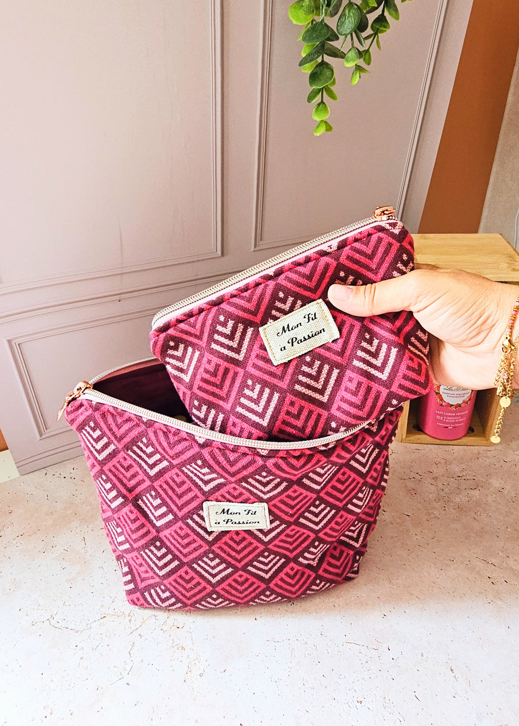 Mini pochette porte-monnaie cousue main — L'Essentielle
