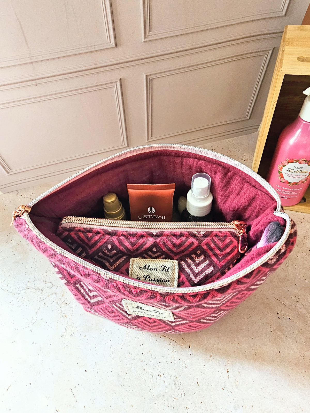 Mini pochette porte-monnaie cousue main — L'Essentielle