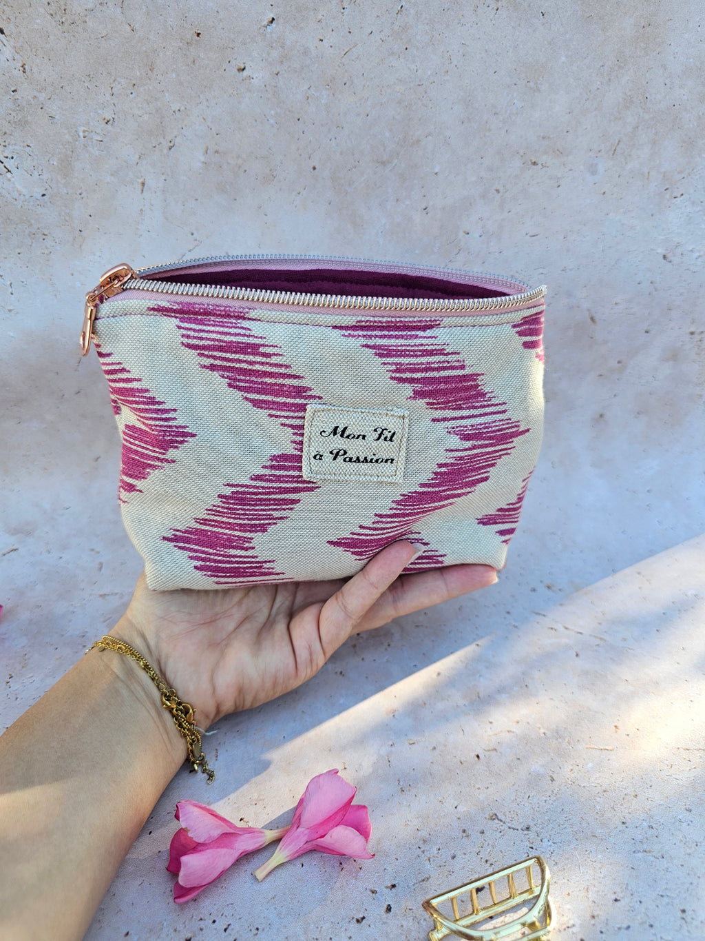 Mini pochette porte-monnaie cousue main — L'Essentielle