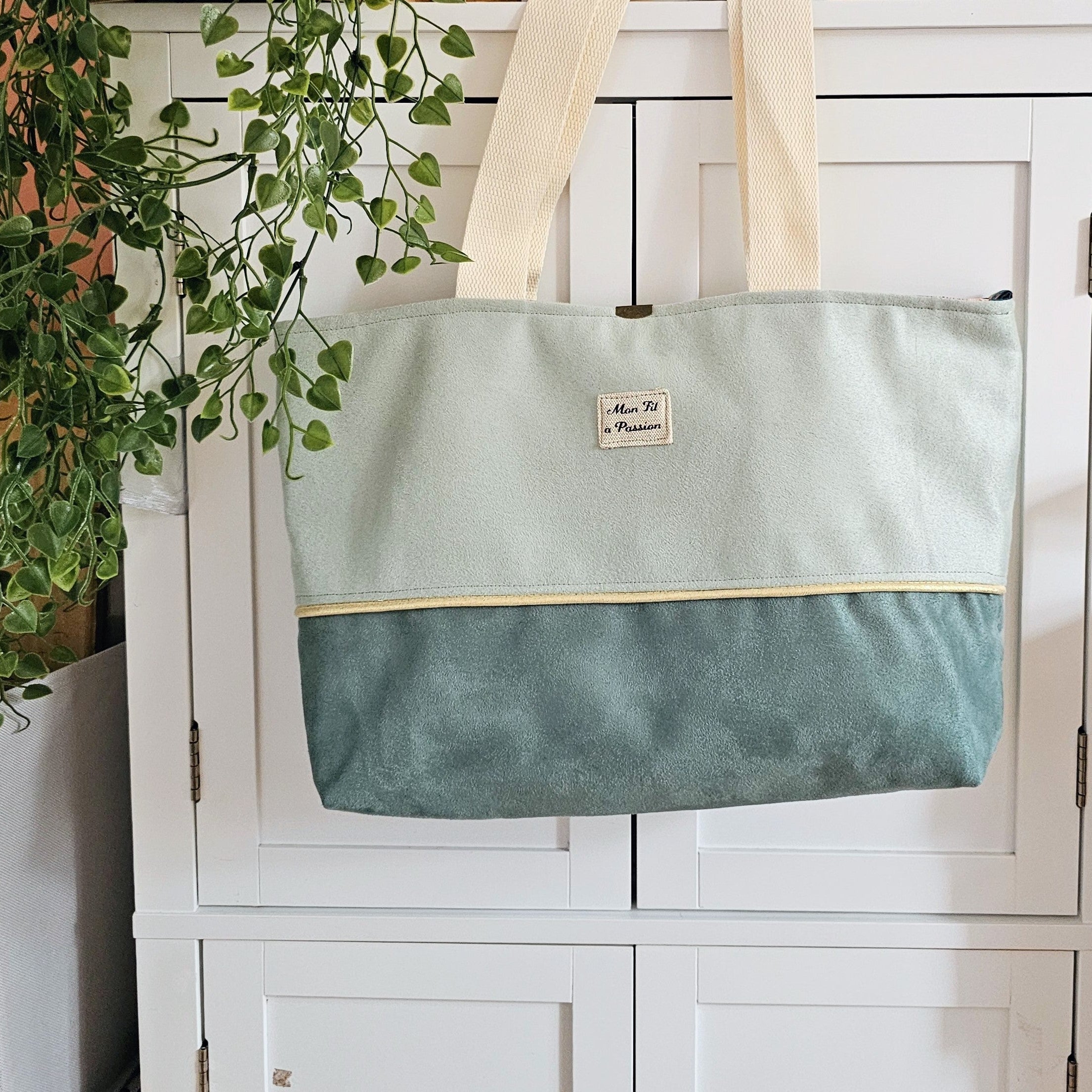 Sac cabas fait main élégant et pratique Le Ginkgo