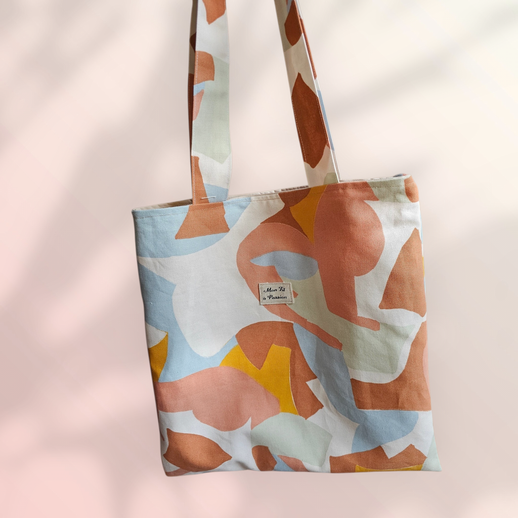 Tote bag femme pratique – sac fourre-tout organisé fait main en France – Mon Fil à Passion