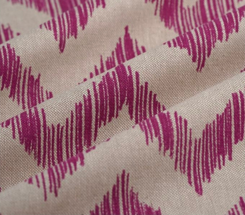 Sac banane artisanal en velours et coton, une poche zippée