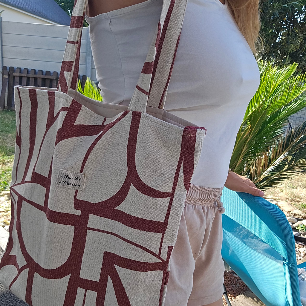 Tote bag sac fourre-tout pratique et fait main