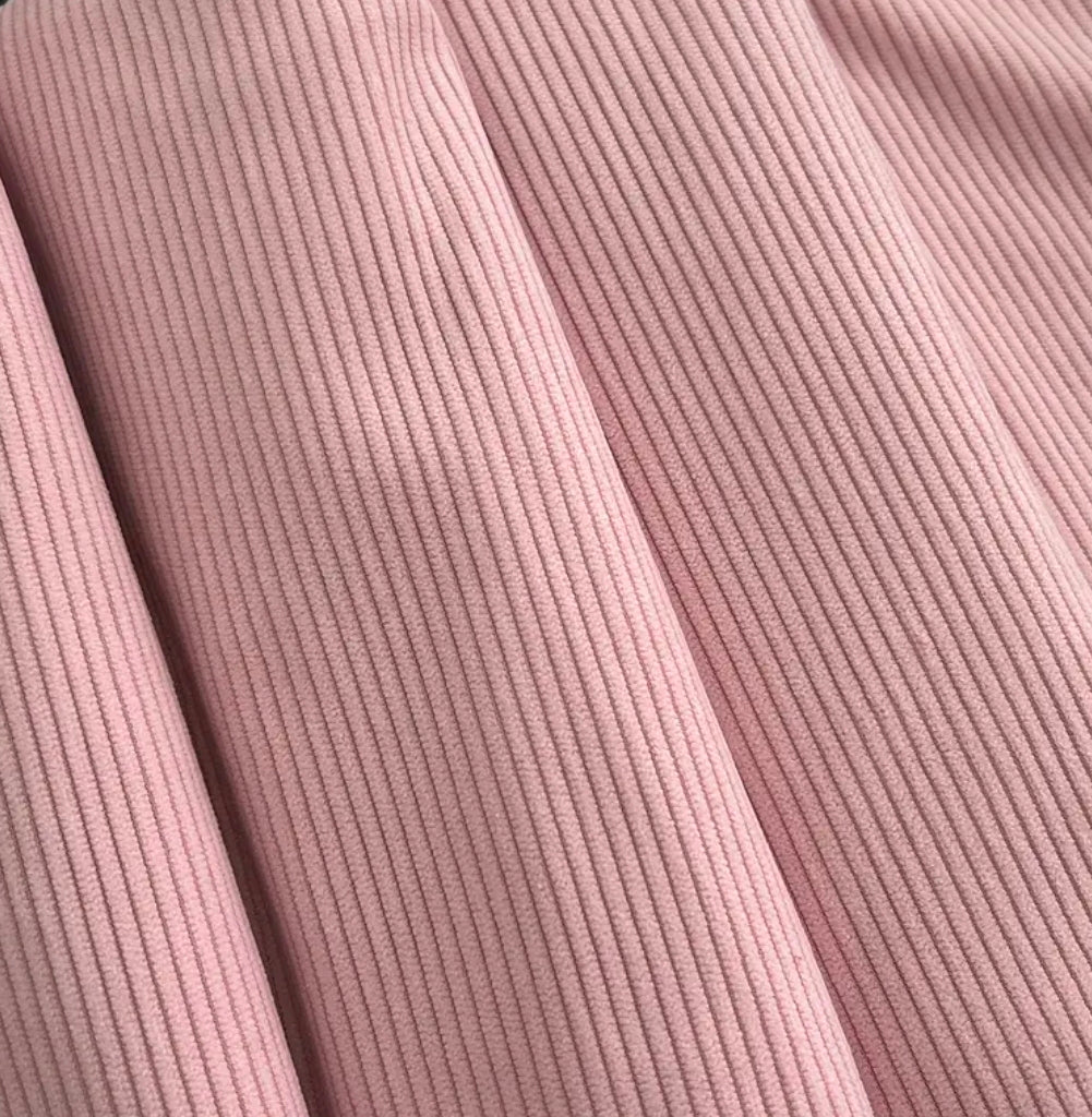 Velours côtelé rose