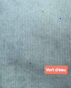 Velours côtelé vert d'eau 
