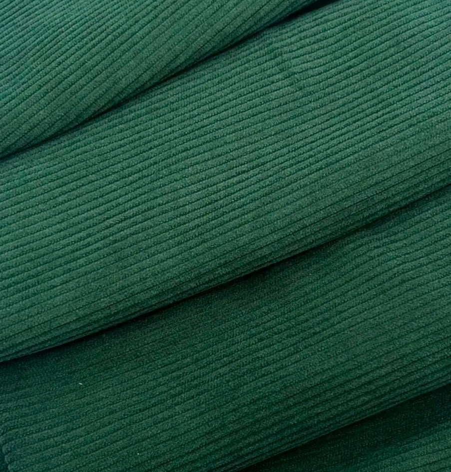 Velours côtelé vert émeraude 