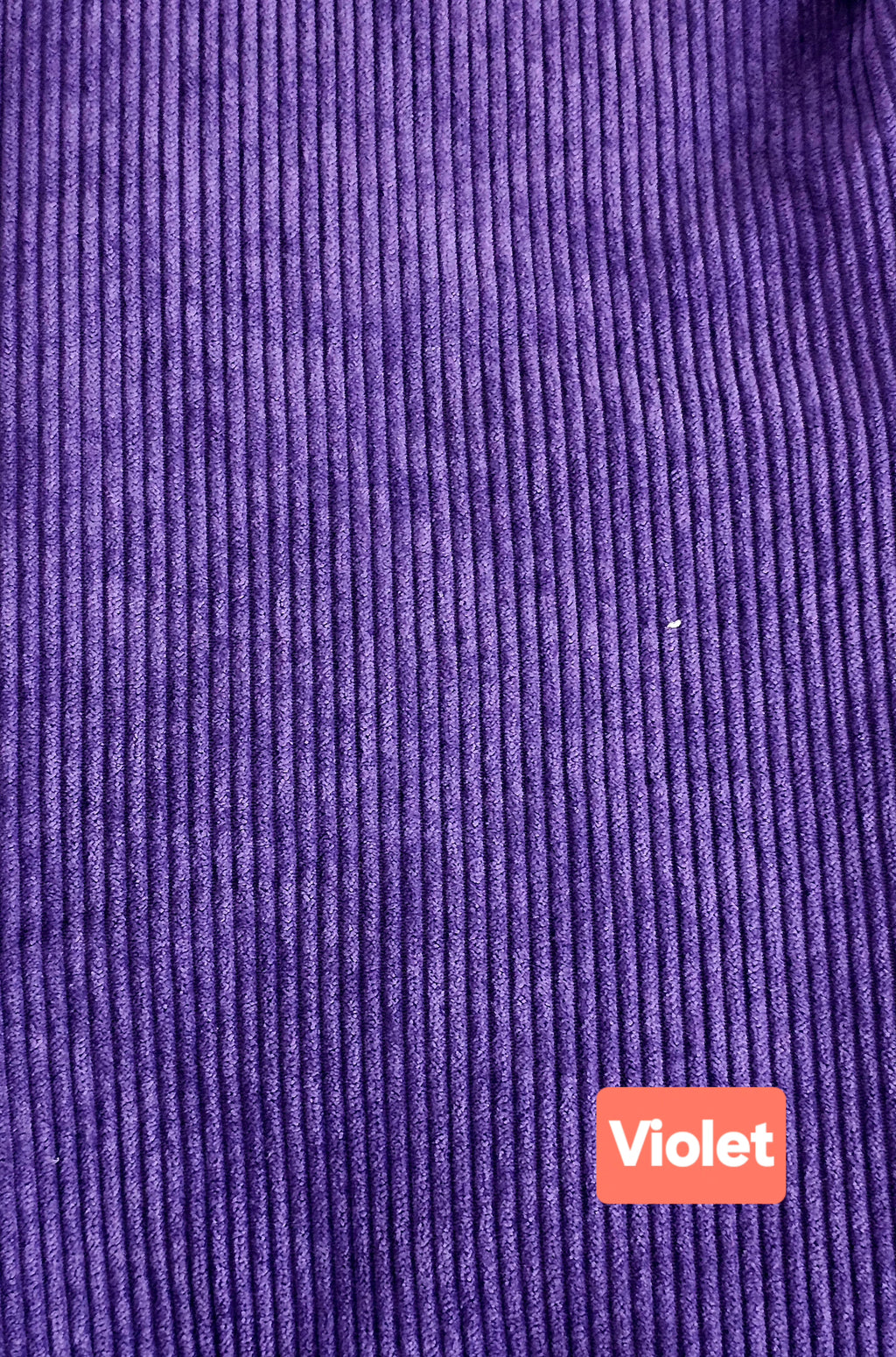 Velours côtelé violet 