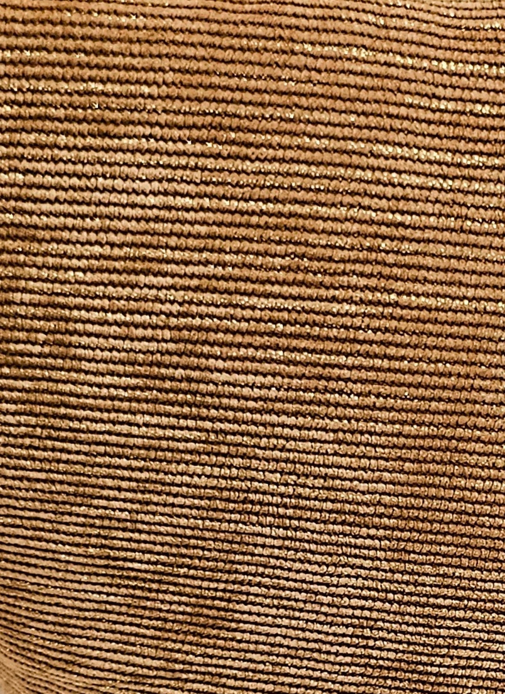 Velours camel et or