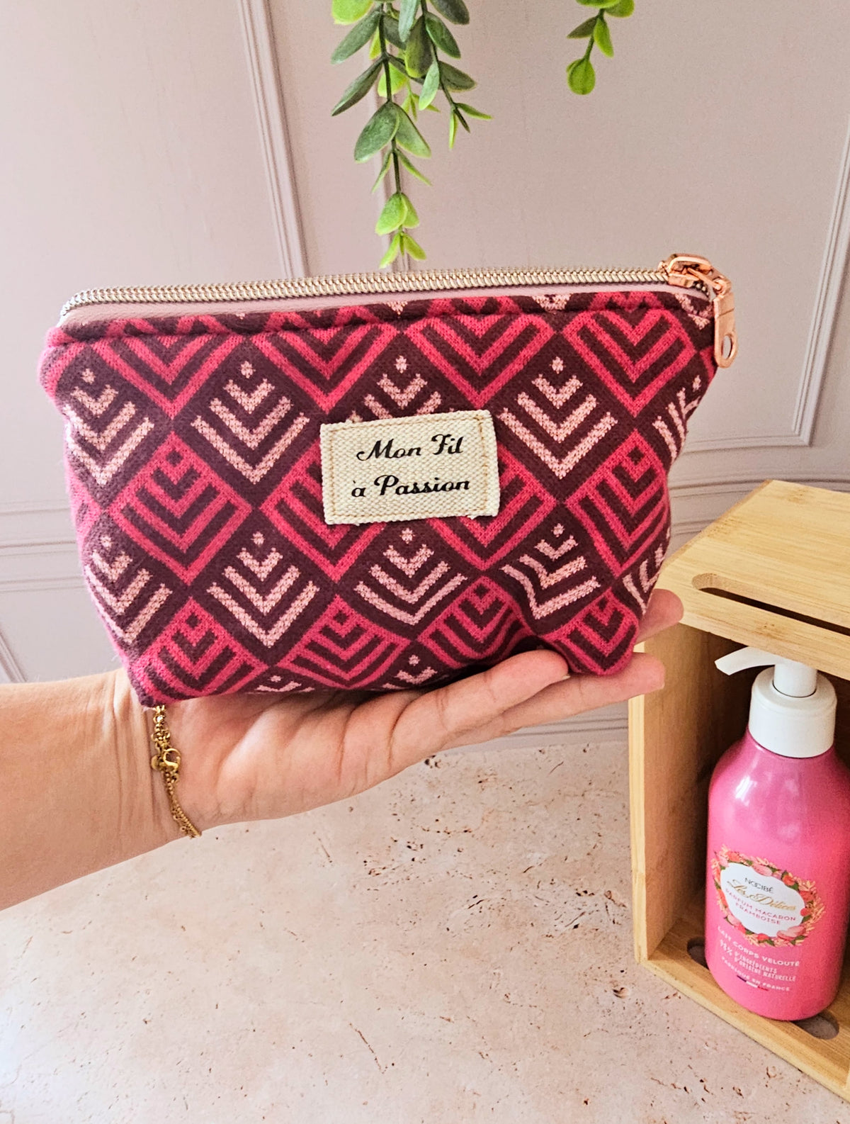 Mini pochette porte-monnaie cousue main — L'Essentielle