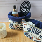 Pochette trousse de toilette 2-en-1 pratique et astucieuse