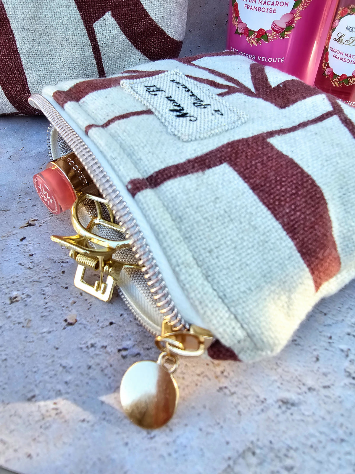 Mini pochette porte-monnaie cousue main — L'Essentielle