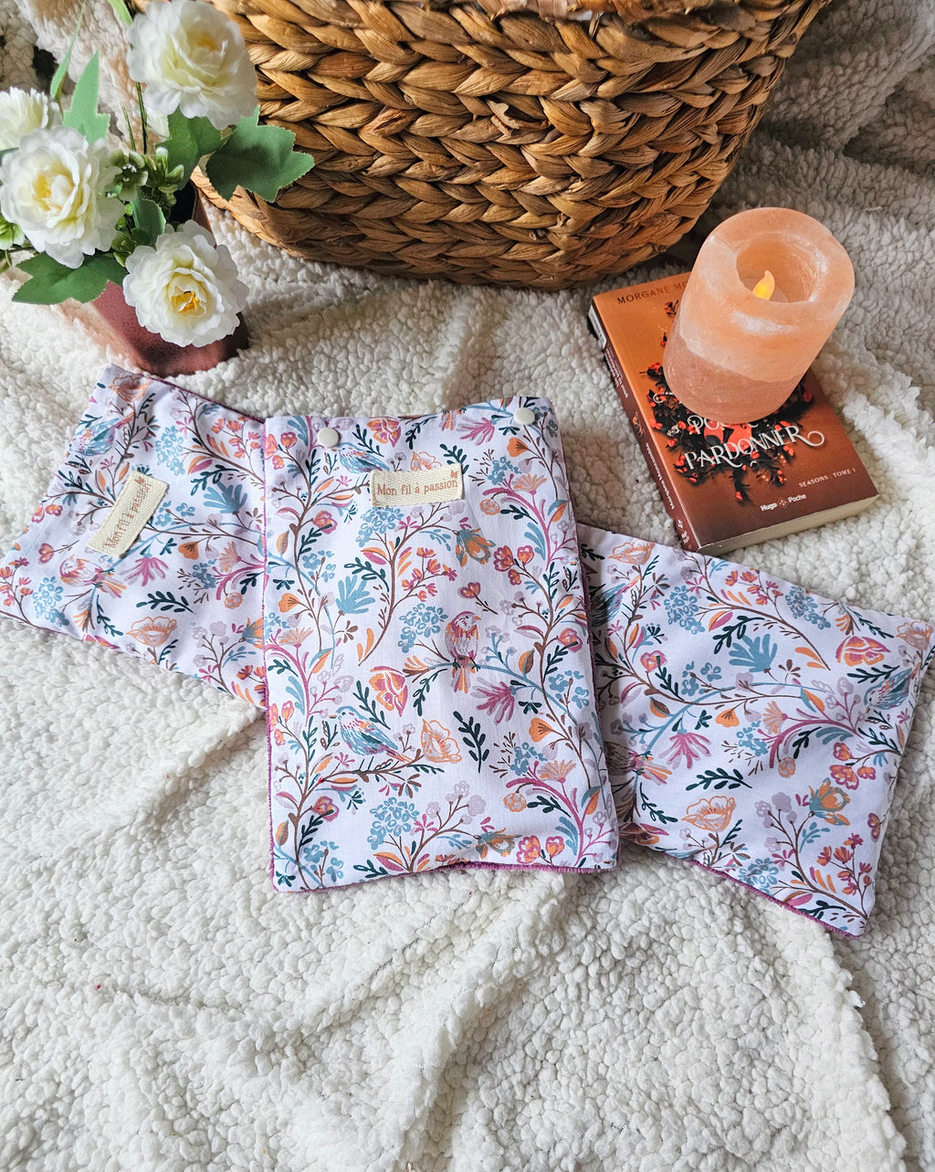 Bouillottes aux graines de lin déhoussables et lavables pour soulager les douleurs
