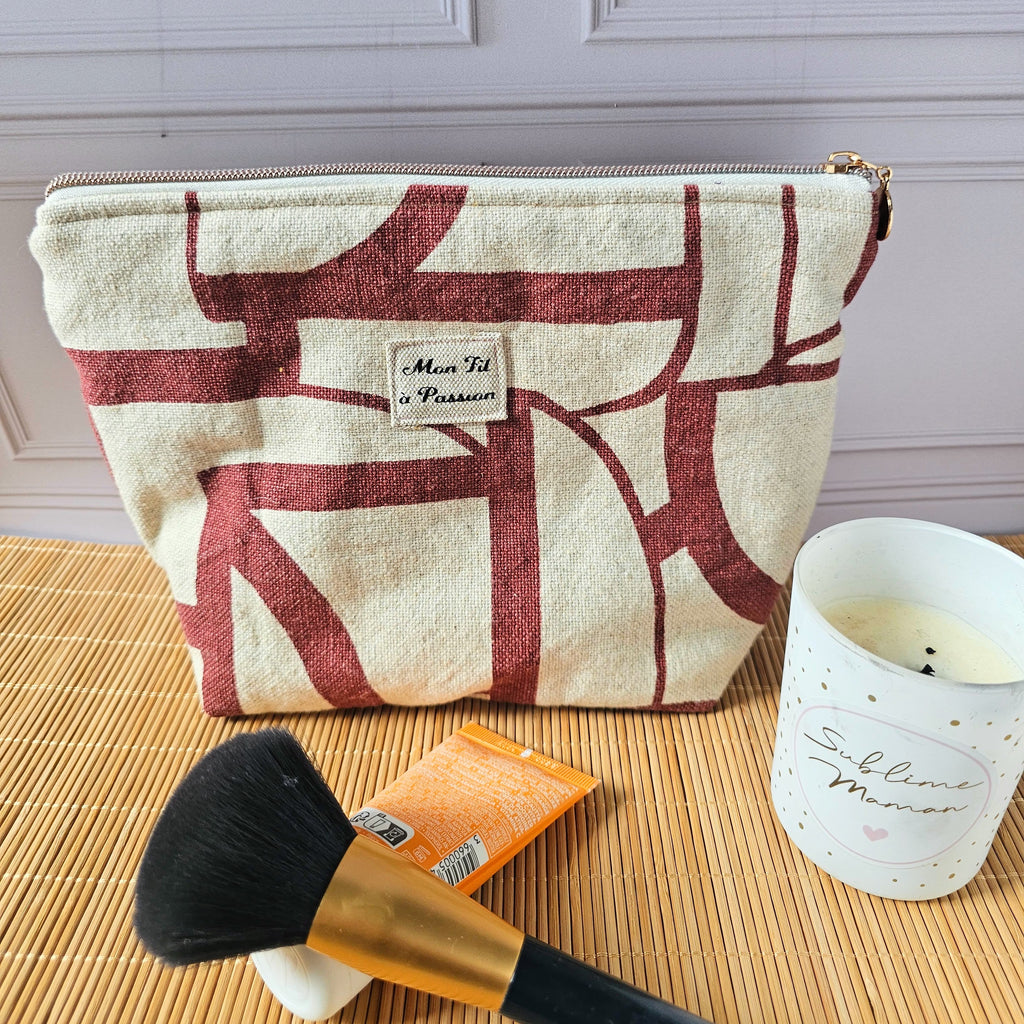 Pochette trousse de toilette 2-en-1 pratique et astucieuse