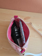 Pochette bandoulière pour appareil TENS / dispositif médical – sac discret fait main France – Mon Fil à Passion