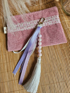 Porte-clé grigri artisanal – bijou de sac fait main & pièce unique – Mon Fil à Passion