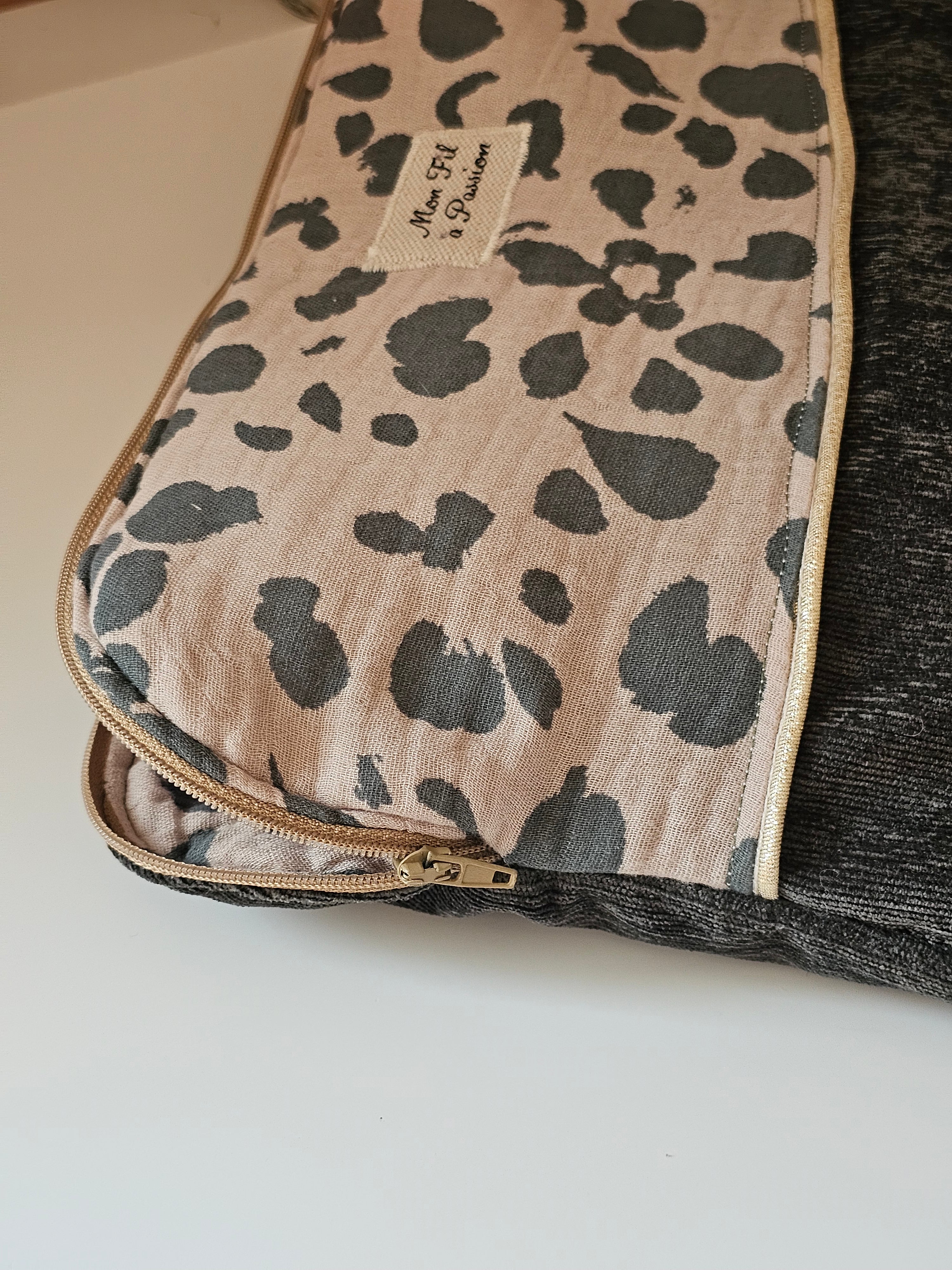 Housse de tablette molletonnée fait main, pochette iPad & Android 10 à 12 pouces