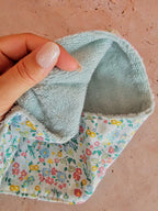 Bandeau de soin visage en éponge de bambou – ajustable & ultra doux – fait main France | Mon Fil à Passion
