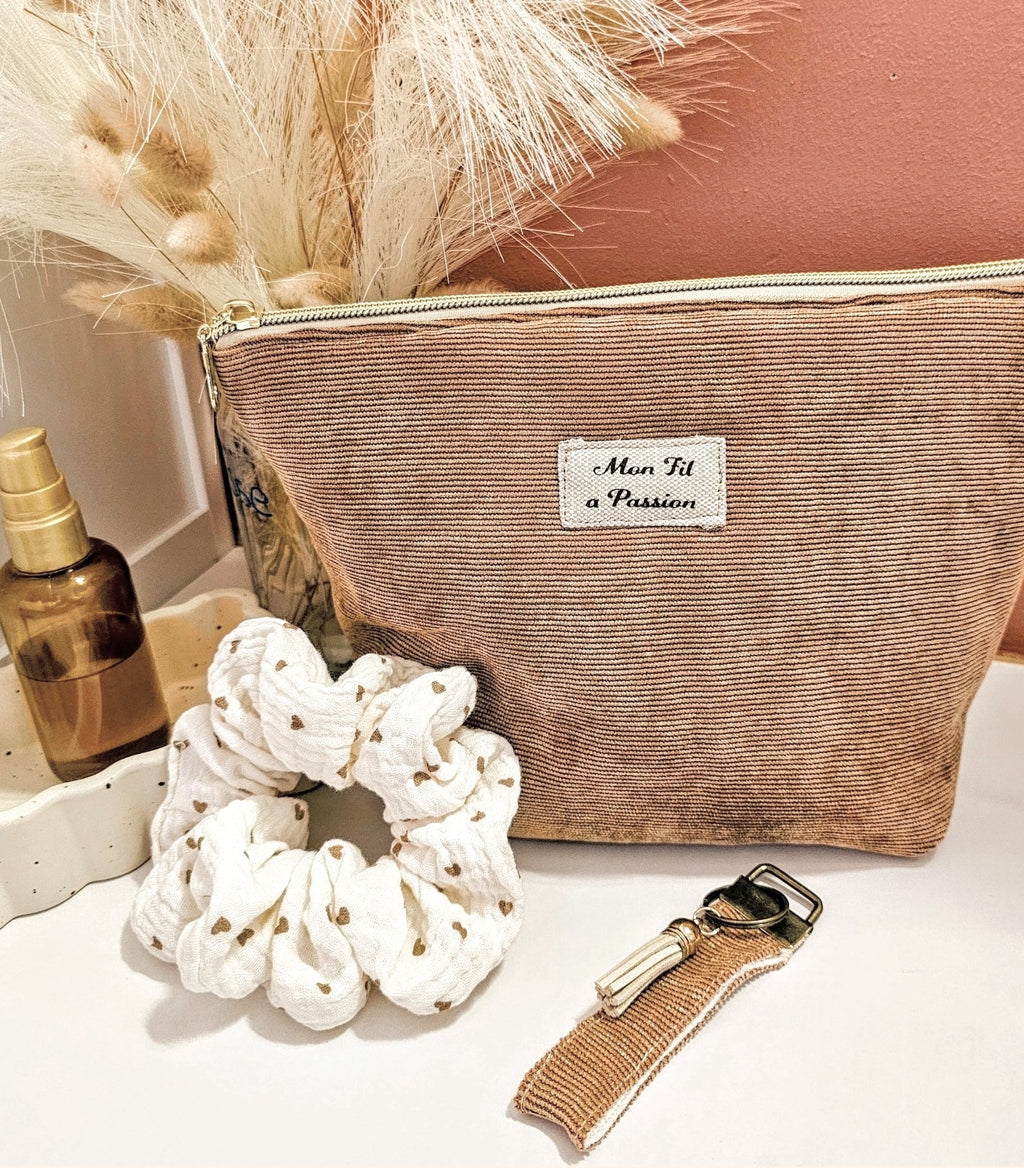 Pochette multi-usage| trousse de toillette et maquillage pratique et transformable en panière