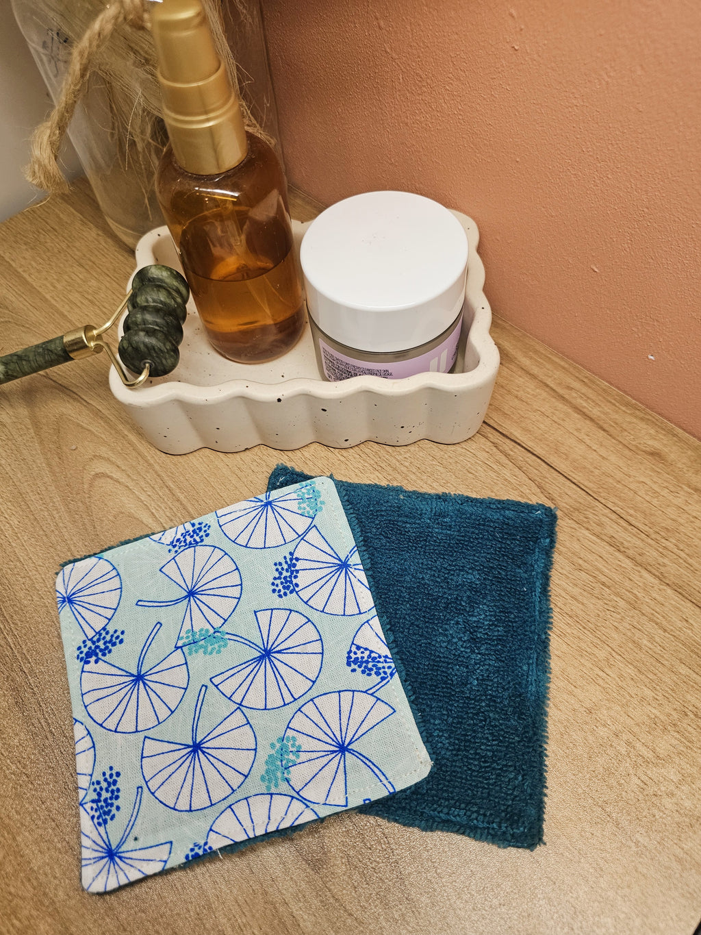 Lingette lavable en éponge de bambou