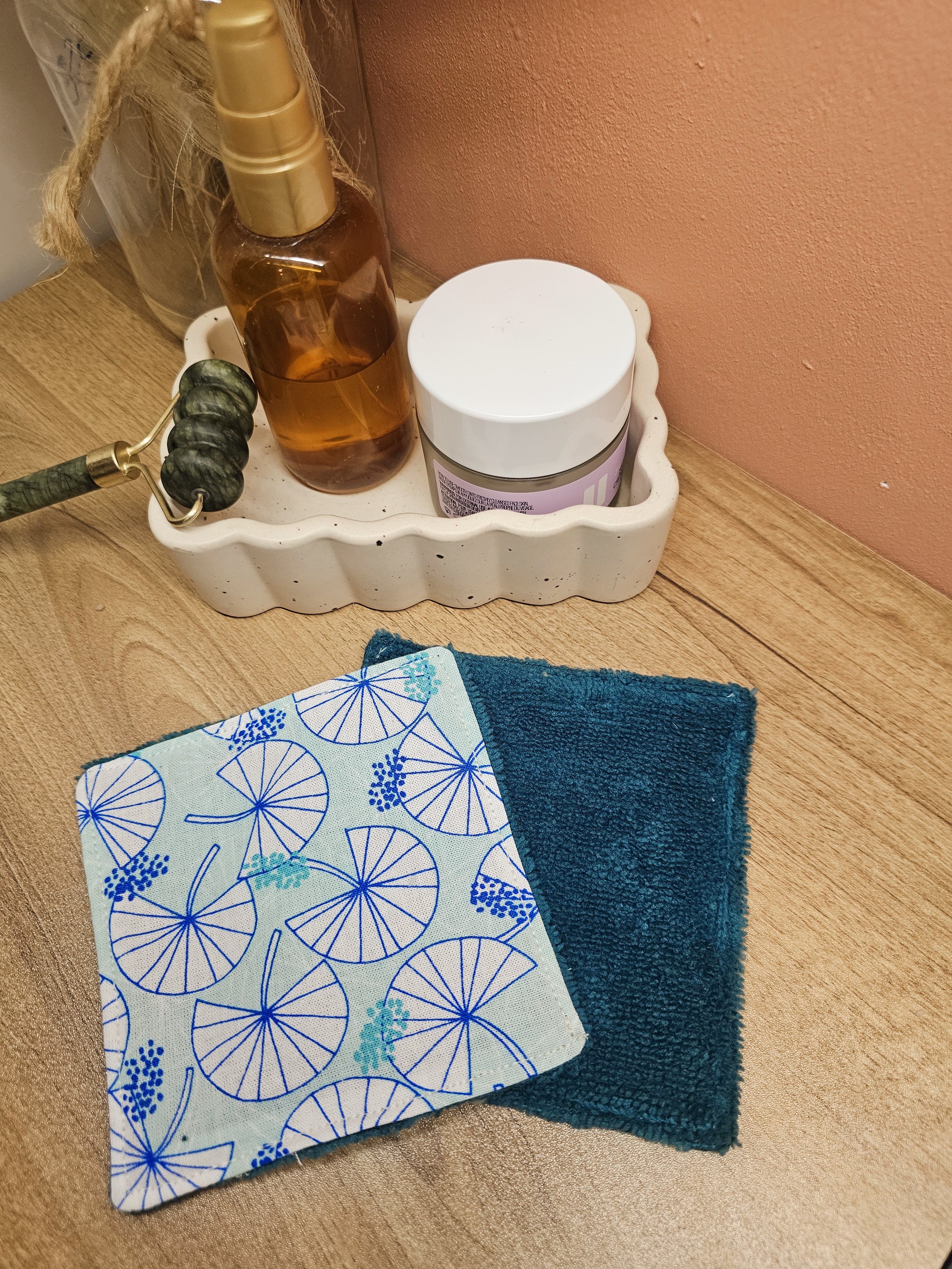 Lingette lavable en éponge de bambou