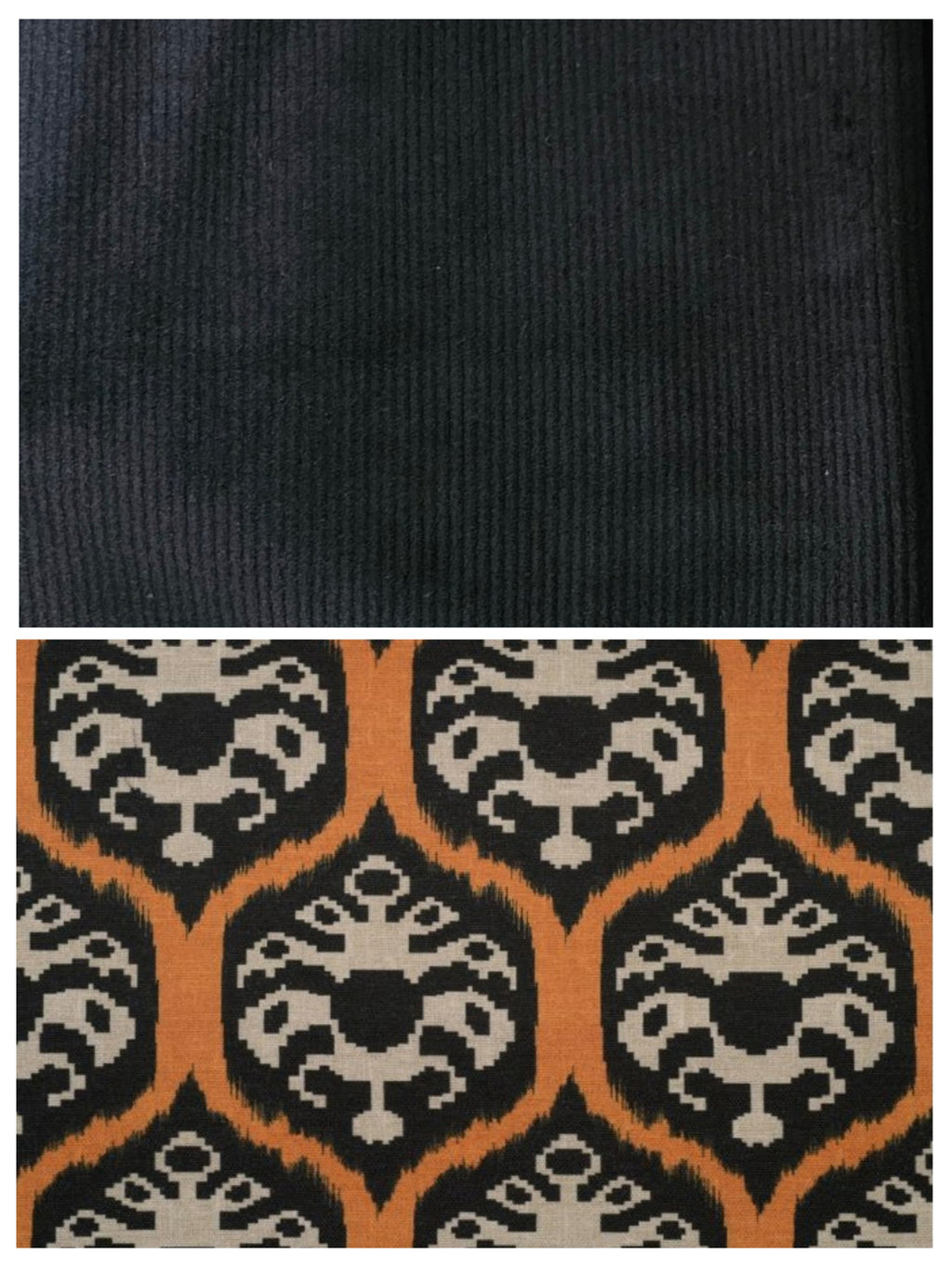 Tote bag en velours ou coton épais fait main, grand sac épaule artisanal