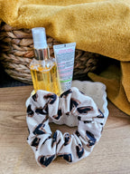 Chouchou Scrunchie fait main - Accessoire cheveux en tissu doux & anti-casse