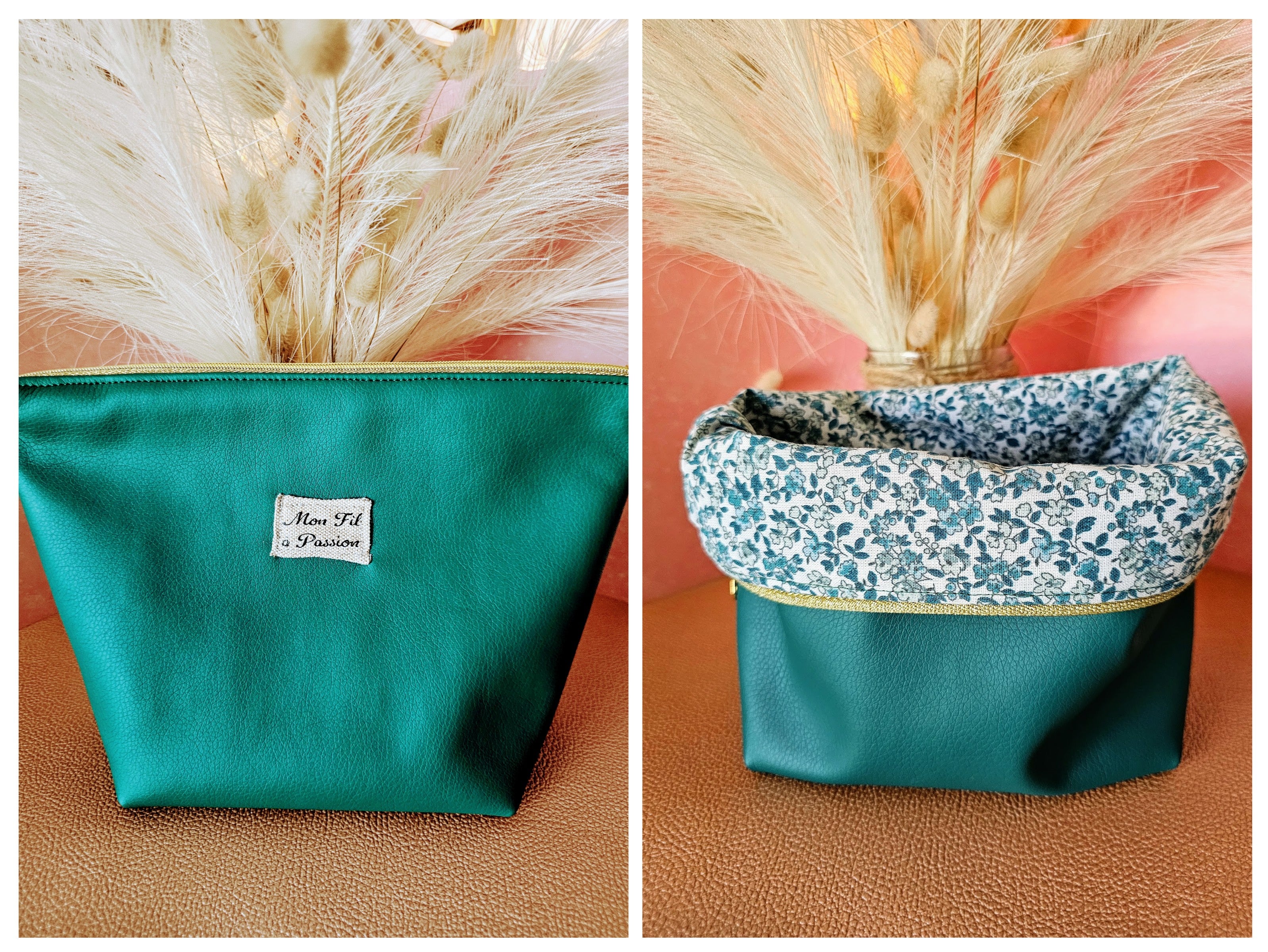 Coffret Douceur – Pochette astucieuse & chouchou assorti (personnalisable)