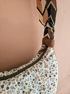 Sac bandoulière femme fait main – demi-lune chic ou bohème – Mon Fil à Passion
