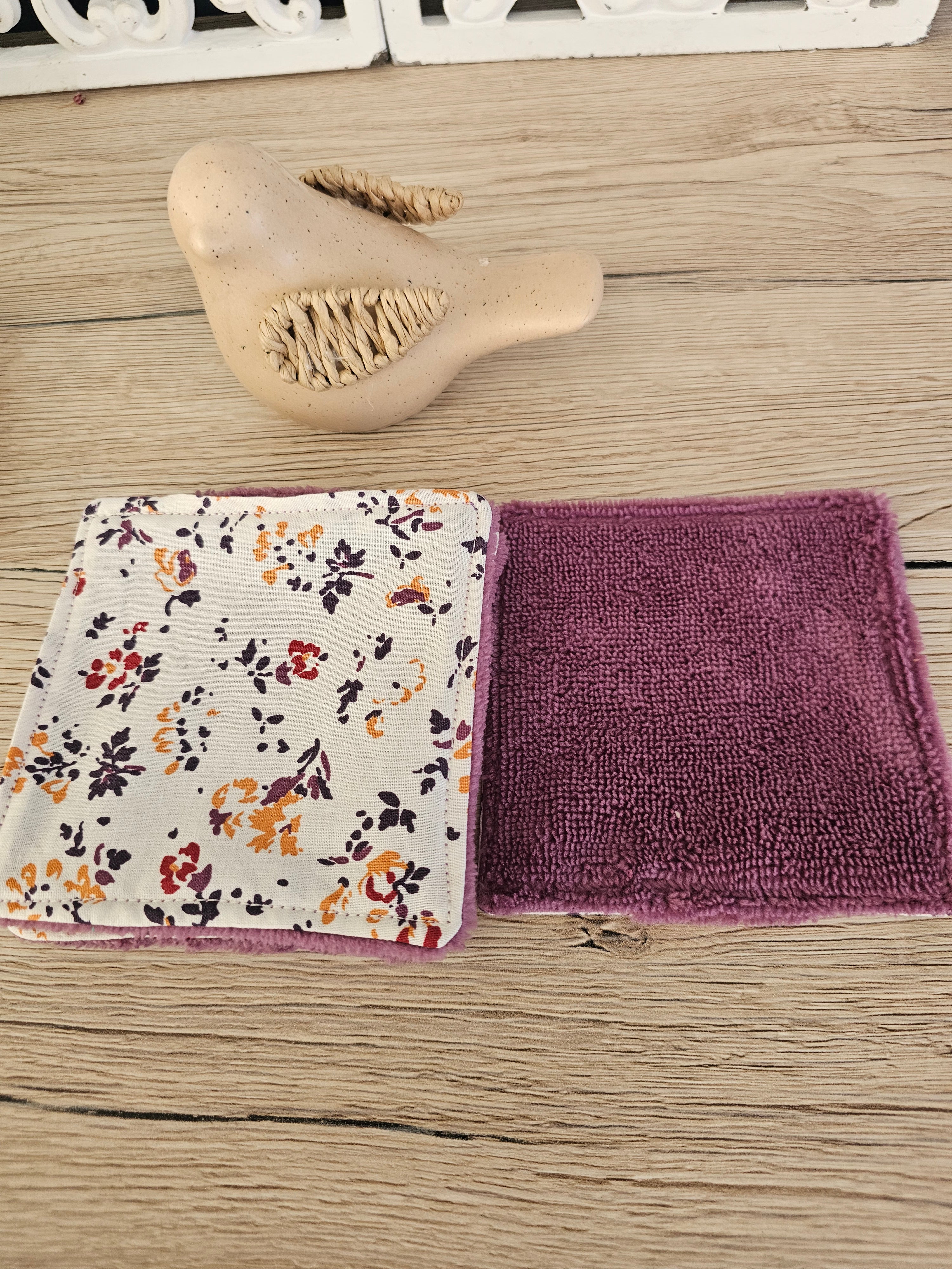 Lingette lavable en éponge de bambou