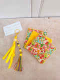 Coffret petites attentions grigri et 3 lingettes démaquillantes – fait main