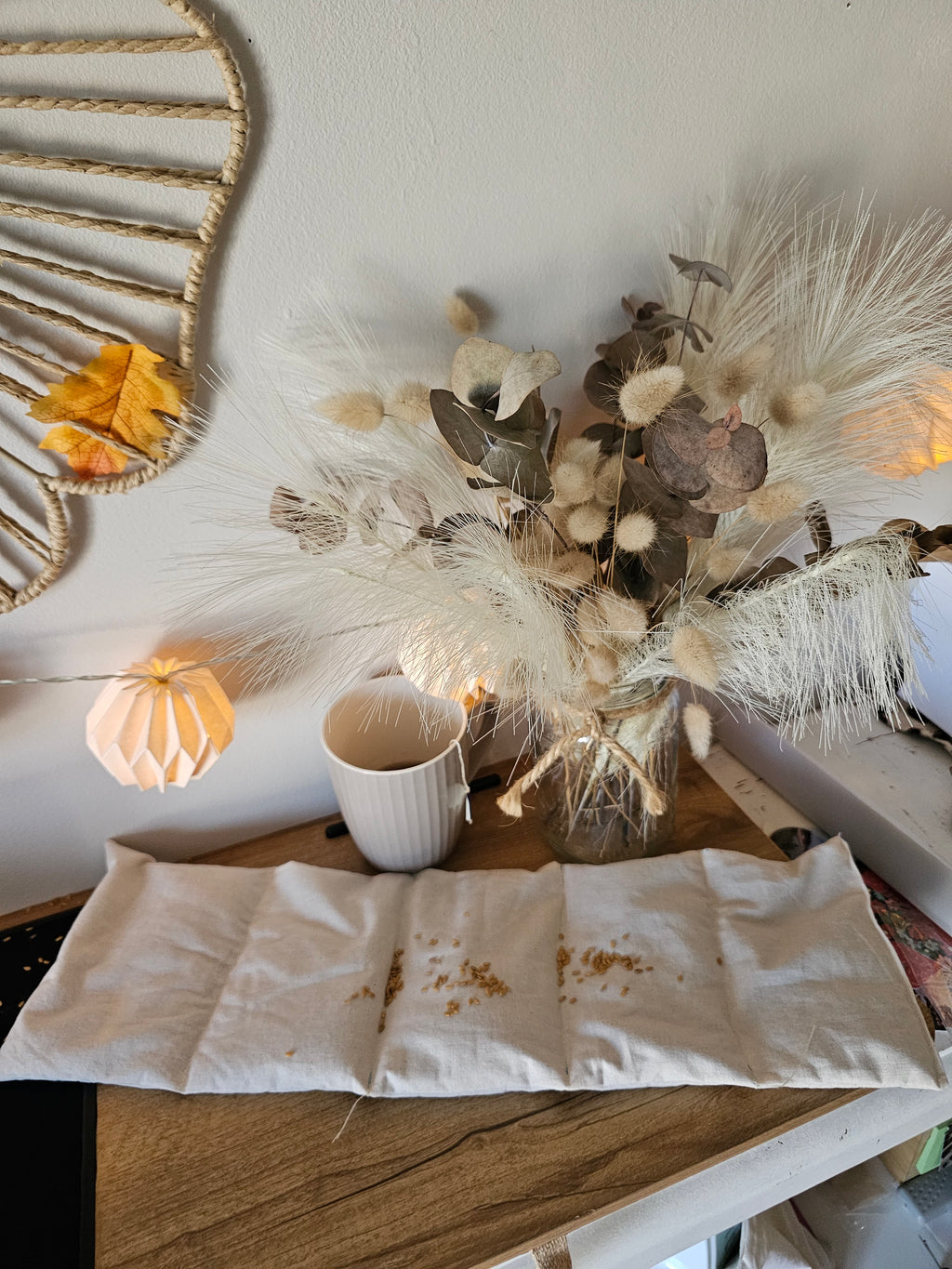 Bouillotte longue graines de lin