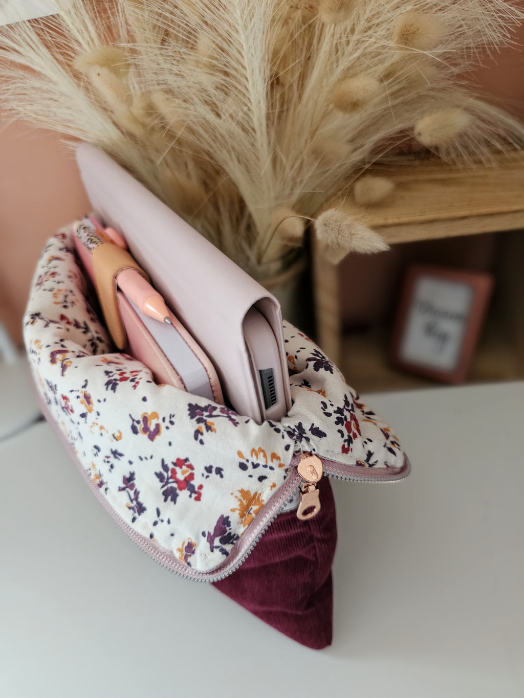 Housse de tablette molletonnée fait main, pochette iPad & Android 10 à 12 pouces