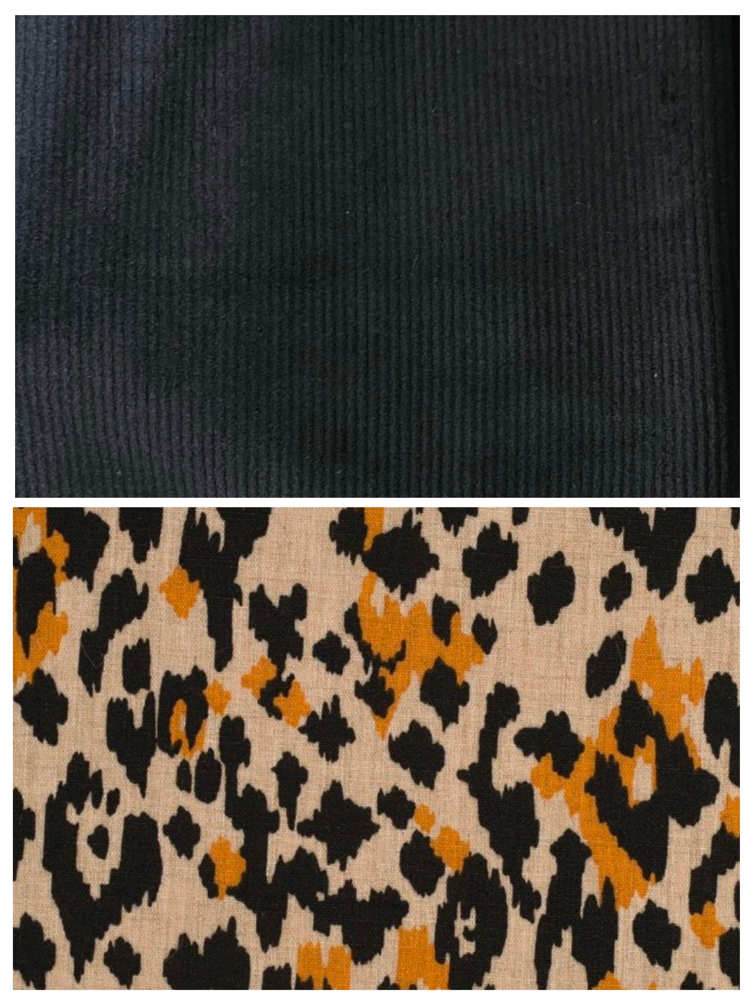 Pochette astucieuse 2-en-1 en velours côtelé - Trousse de toilette transformable en panière