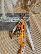 Porte-clé grigri artisanal – bijou de sac fait main & pièce unique – Mon Fil à Passion