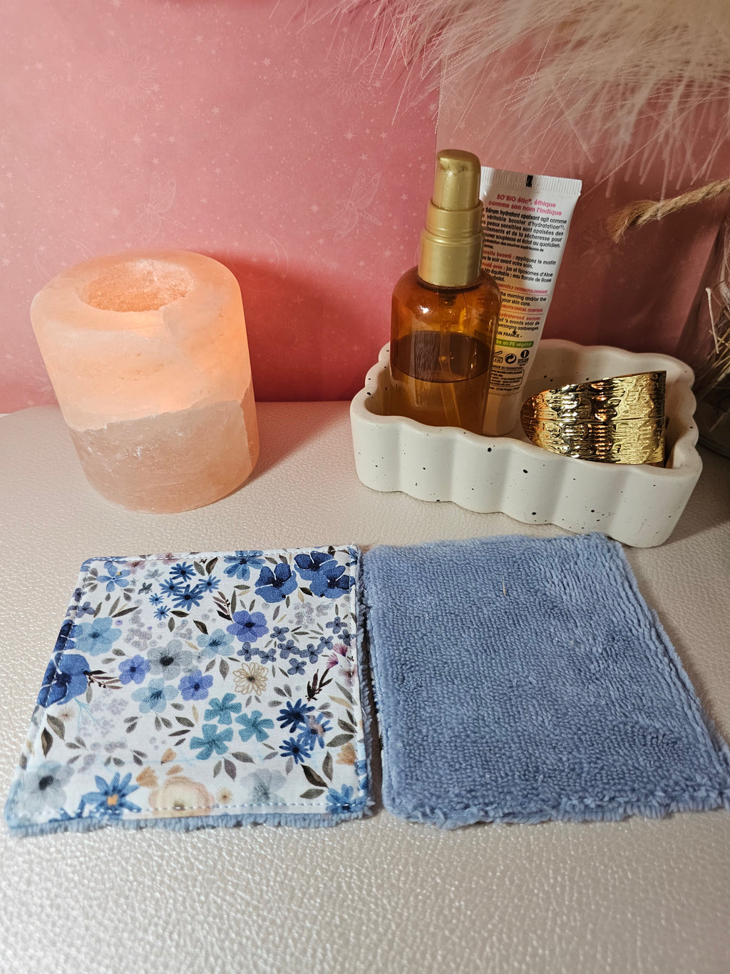 Lingette lavable en éponge de bambou