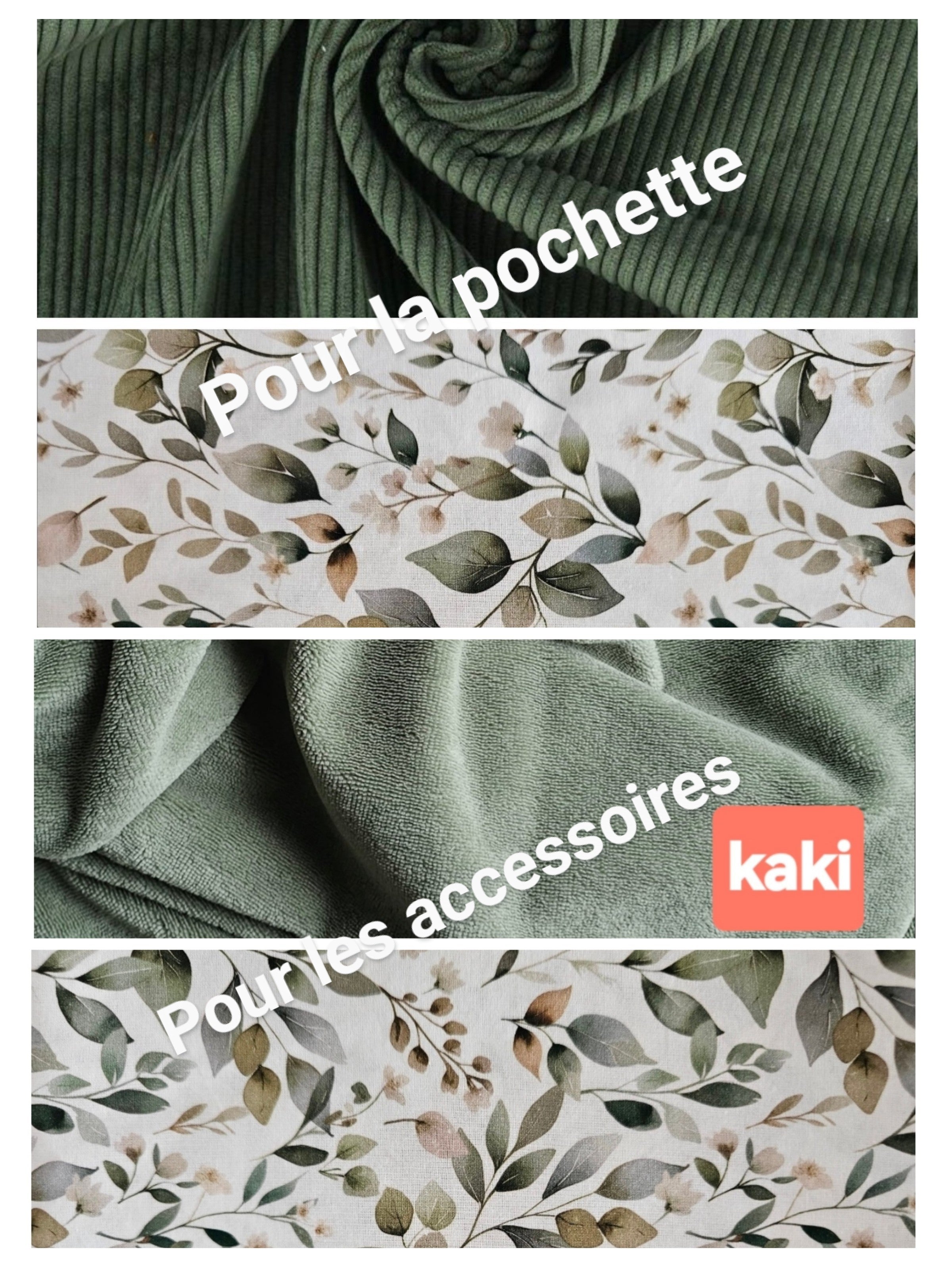 Coffret Évasion, pochette et accessoires assorties.