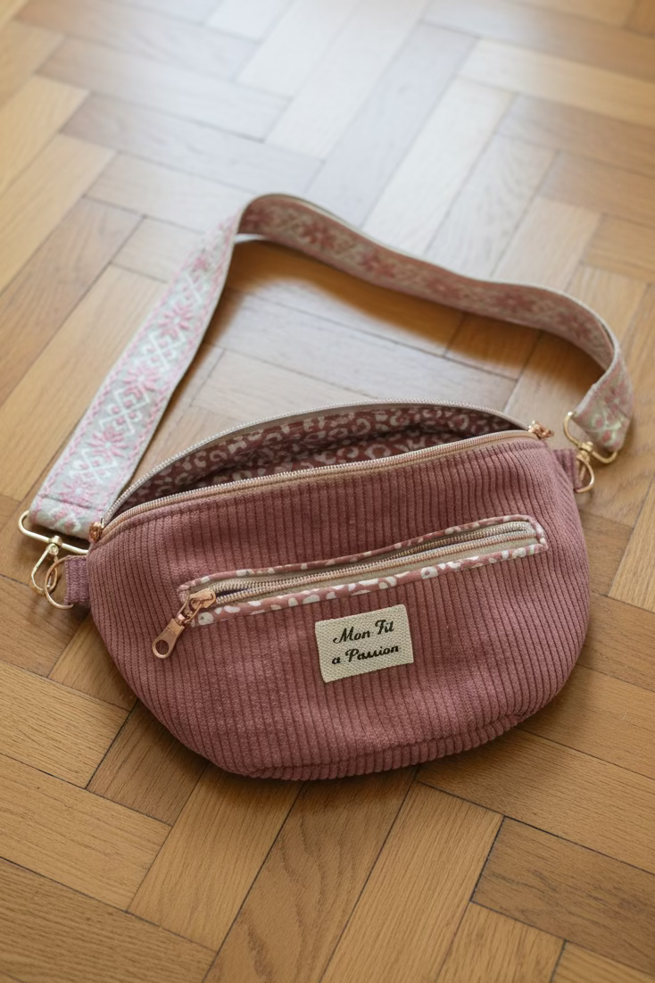 Sac banane femme fait main – pratique, élégant & mains libres – Mon Fil à Passion