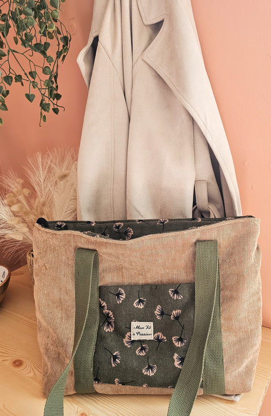 Sac week end – cabas fourre-tout organisé fait main France | Mon Fil à Passion