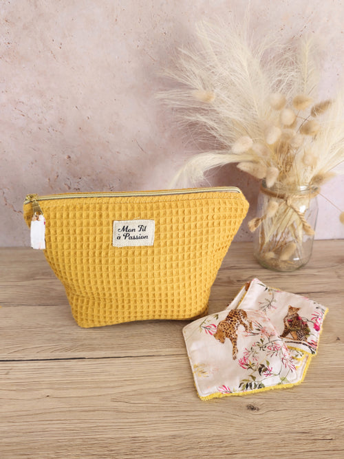 Pochette 2-en-1 transformable en panière – trousse à maquillage, médicaments & organisation du quotidien
