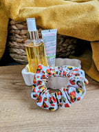 Chouchou Scrunchie fait main - Accessoire cheveux en tissu doux & anti-casse