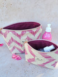 Duo Pochette astucieuse & petite pochette Fuchsia – Pièce unique