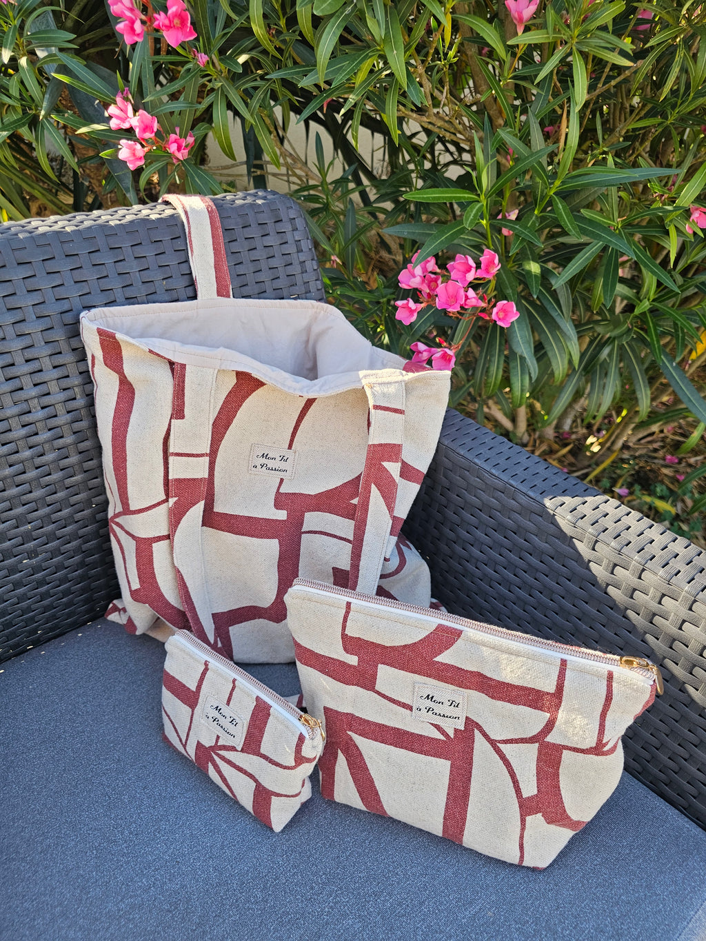 Duo Pochette astucieuse & petite pochette Fidji – Pièce unique