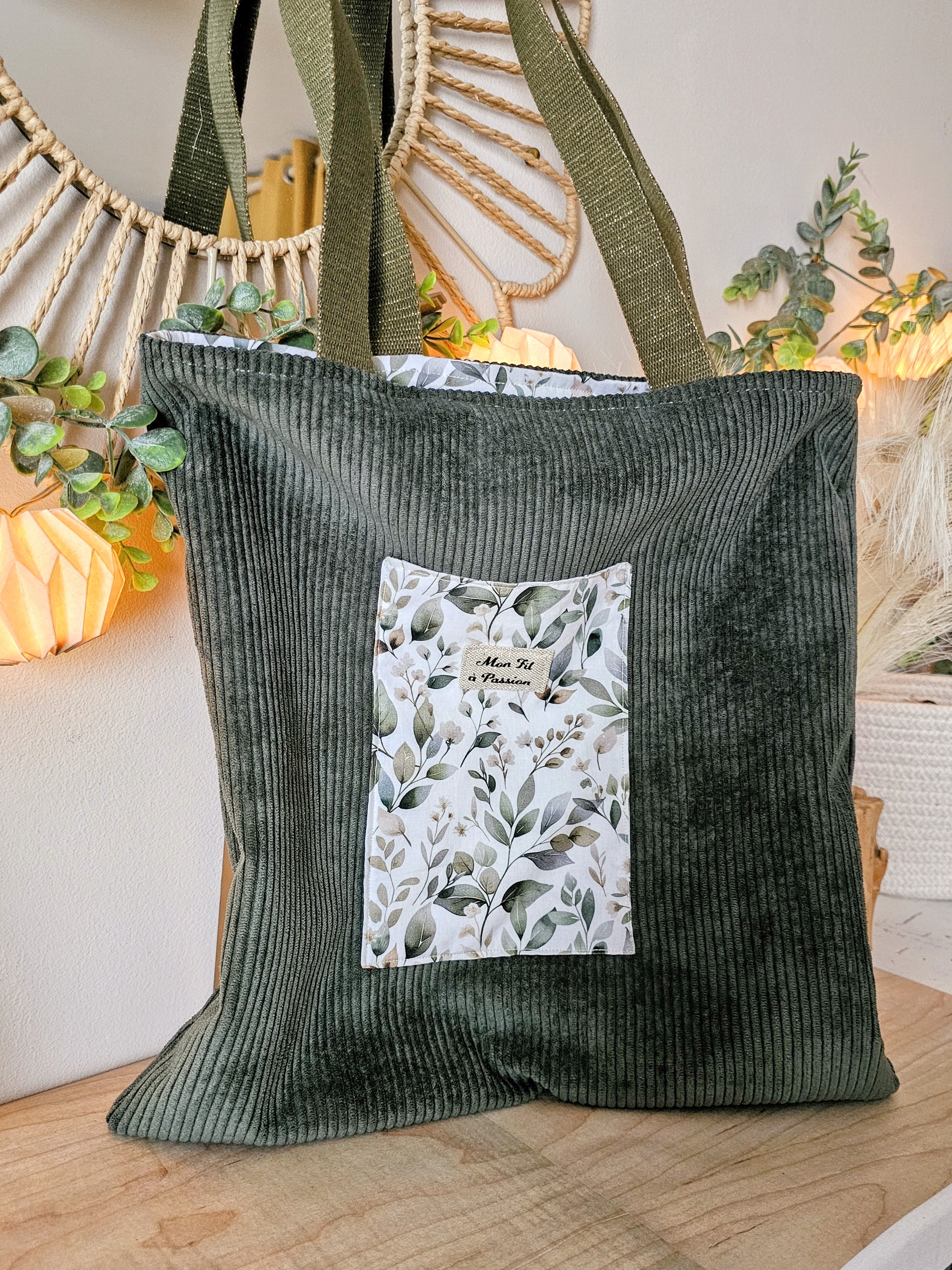 Tote bag velours - élégant souple & organisation astucieuse