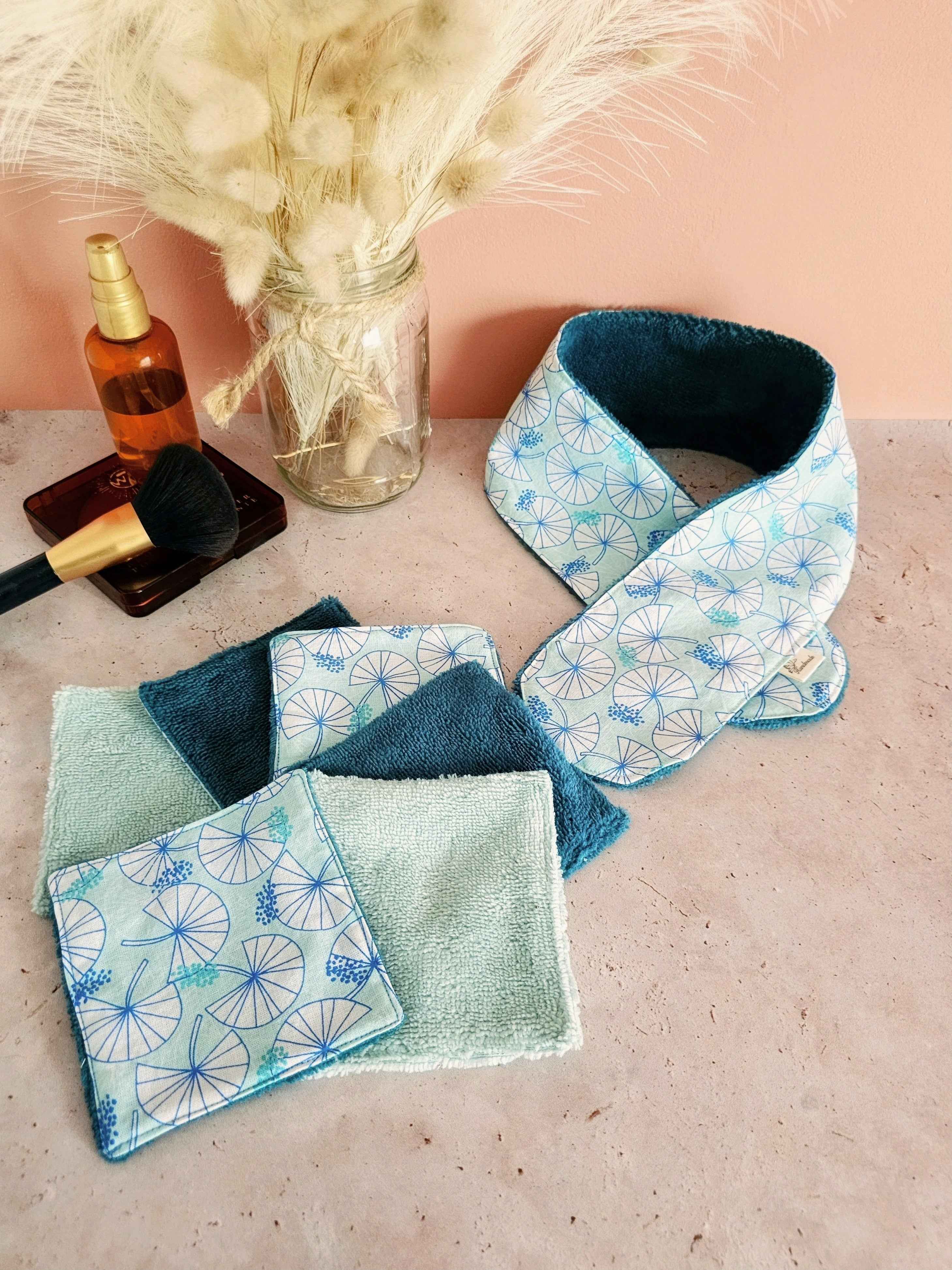 Lingette démaquillante lavable en éponge de bambou - routine beauté zéro déchet
