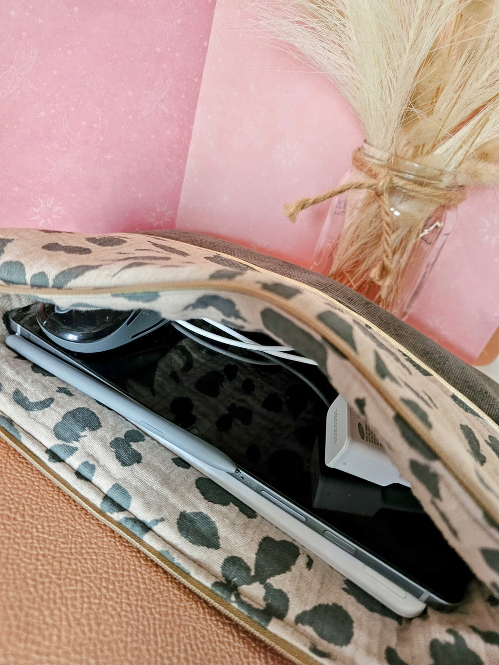 Housse de tablette molletonnée – Protection élégante en velours – Compatible iPad & tablettes Android 10 à 12 pouces