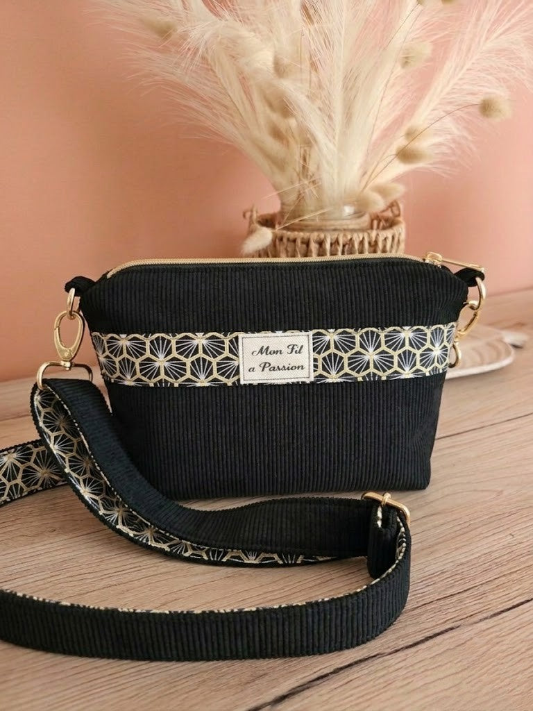 Mini sac bandoulière femme – léger, pratique & mains libres – fait main France | Mon Fil à Passion