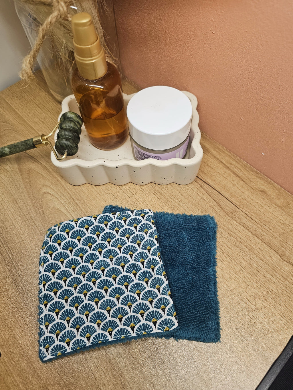 Lingette lavable en éponge de bambou