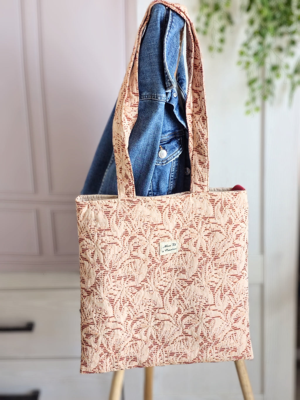 Tote bag femme pratique – sac fourre-tout organisé fait main en France – Mon Fil à Passion