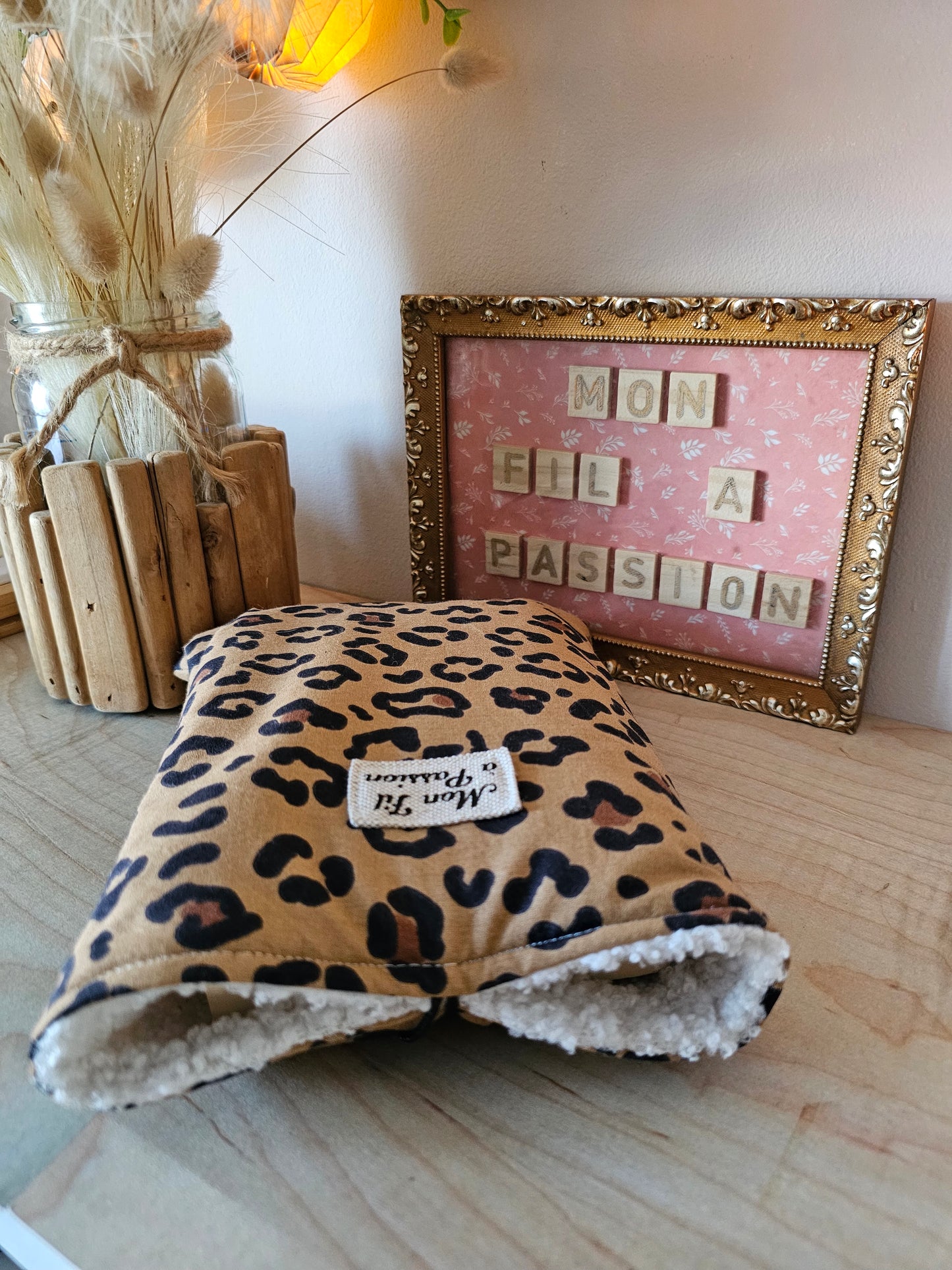 Pochette à Livre en velours | housse de protection Livre Tissu Fait Main France