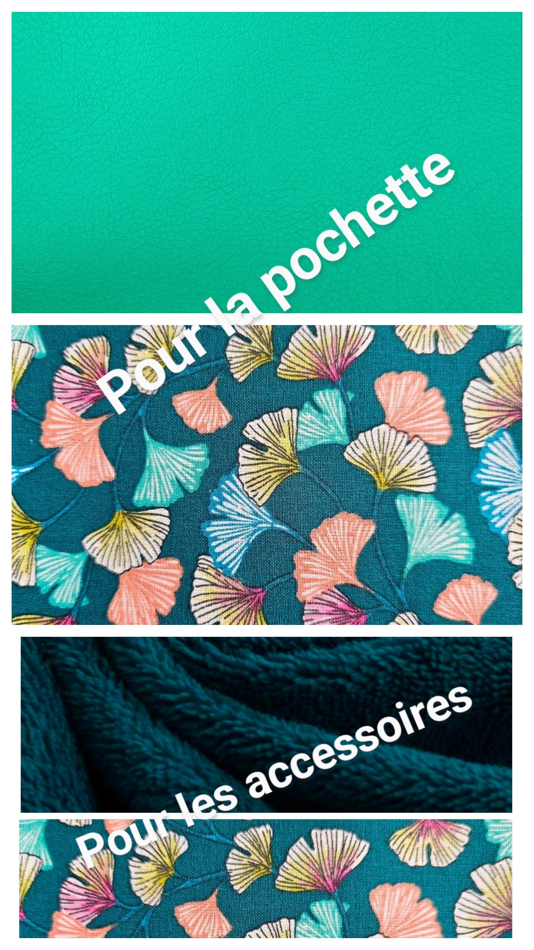 Coffret Évasion, pochette et accessoires assorties.